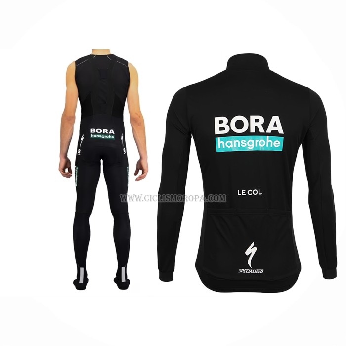 2022 Ropa Ciclismo Bora-hansgrone Negro Mangas Largas y Culotte ioui007